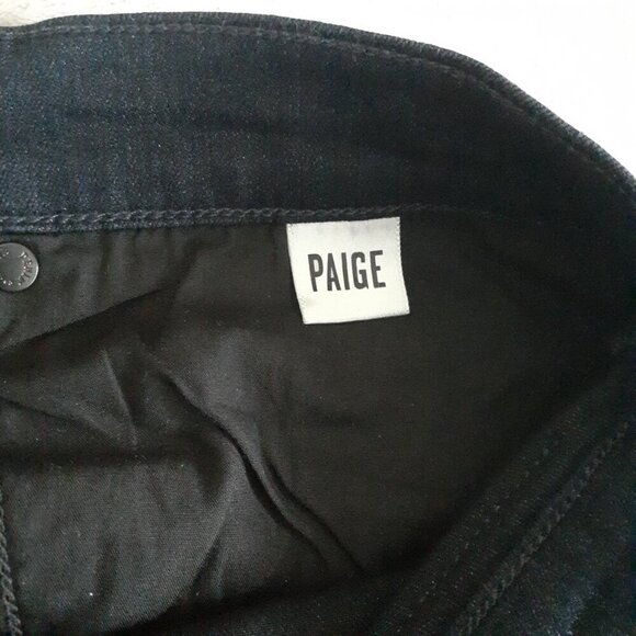 PAIGE Men's Size 44 Federal Slim Straight Leg Dark Wash Inkwell Denim Jeans - Picture 8 of 16